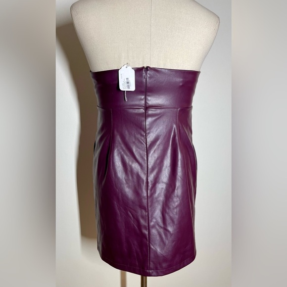 ASHLEY PARK x RTR | Voila Vegan Leather Dress | Mini | Women’s 16 - Picture 4 of 4